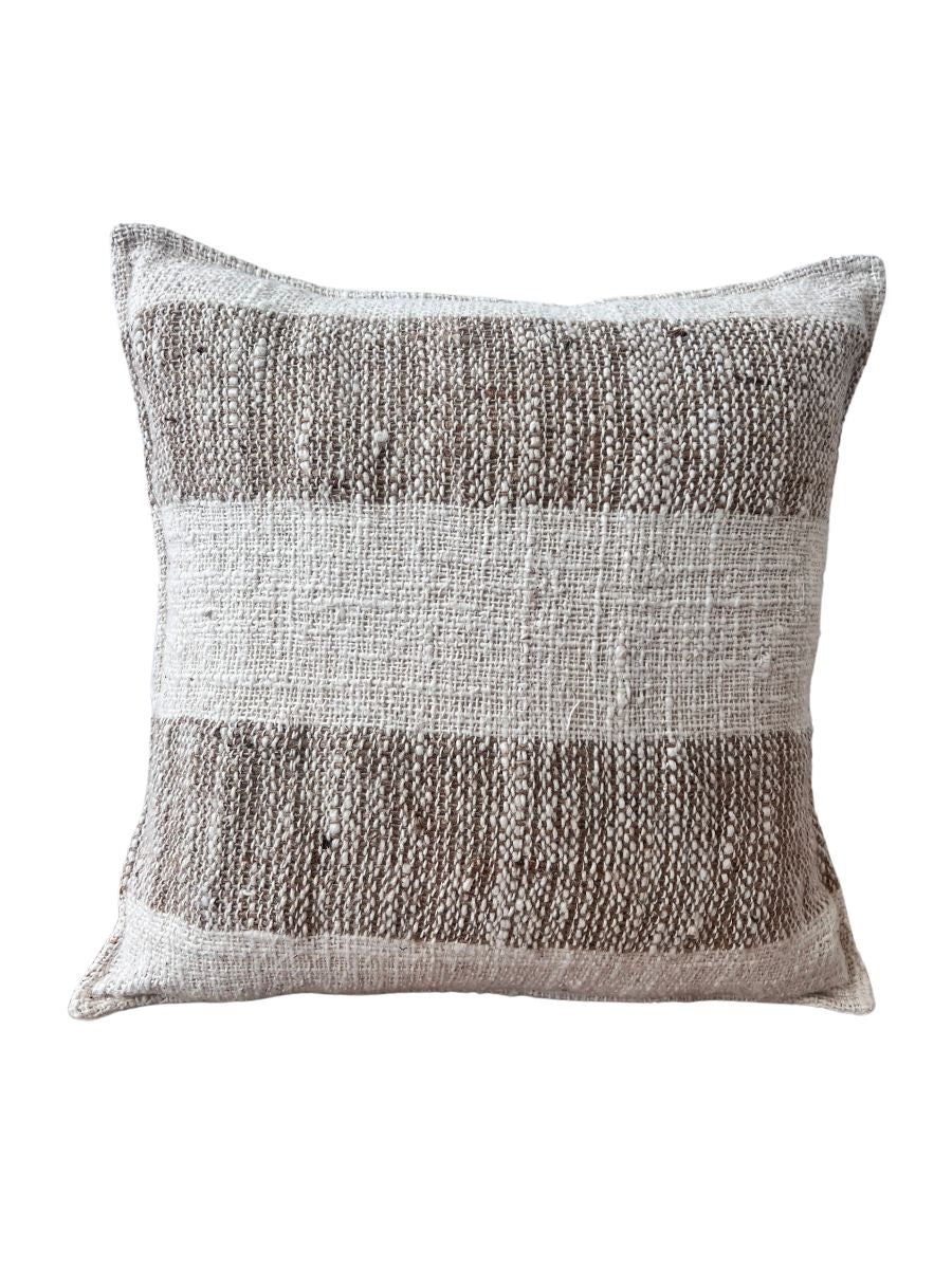 Coastal Tweed - Sand - Square Cushion