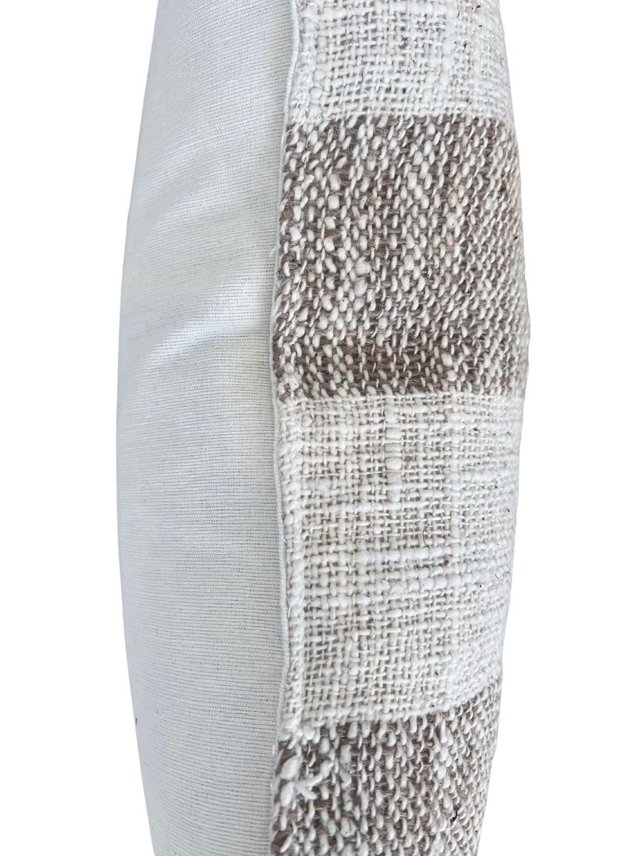 Coastal Tweed - Sand - Oblong Cushion