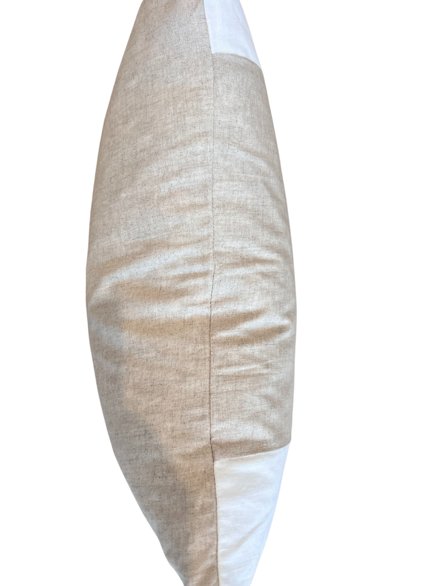 Rectangolo cover - luxe linen cushion - Honey & Ivory