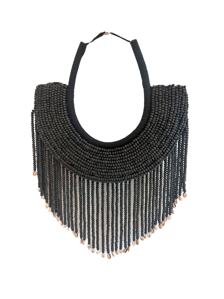 Beaded Wall Hanging - Black