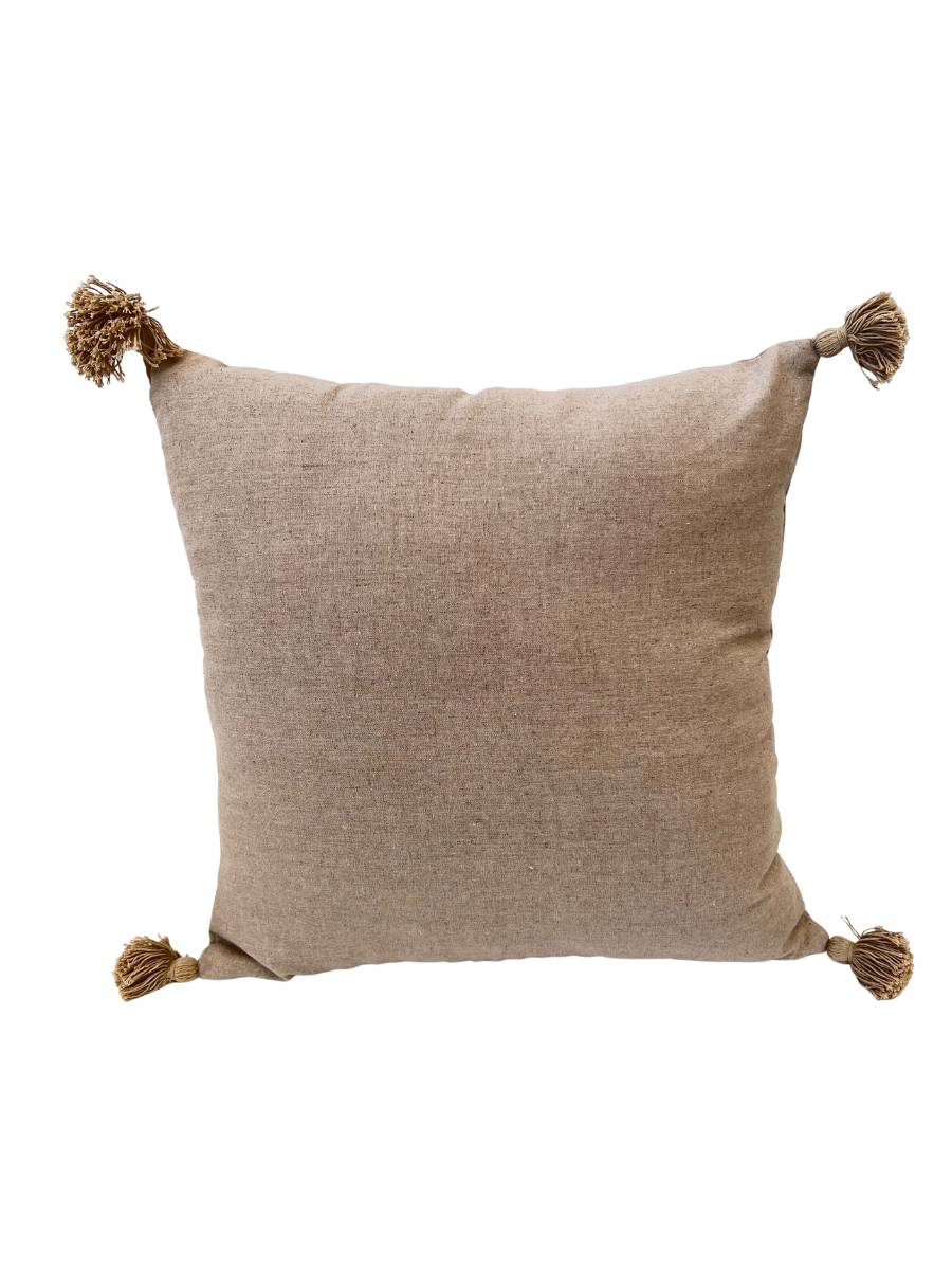 Linen Tassels cushion cover - Ecru - Restock!