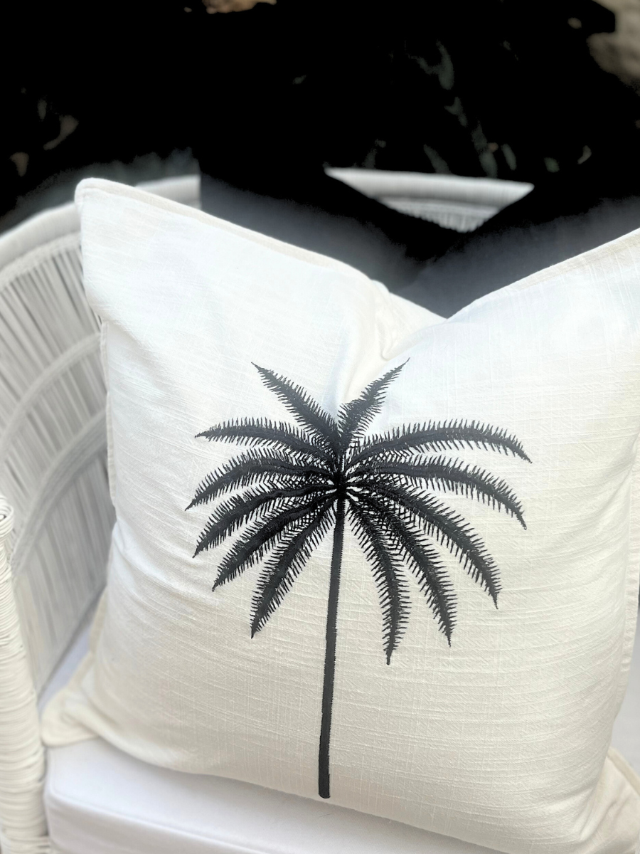 Queen Palm cover - White