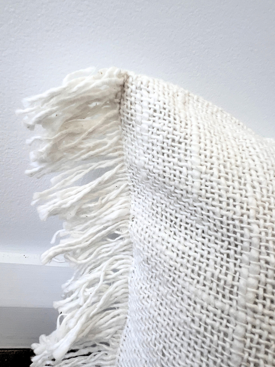 Fringed cushion cover - Lumbar - Restock!