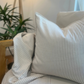 Antibes cushion and throw set - Tan and Ivory