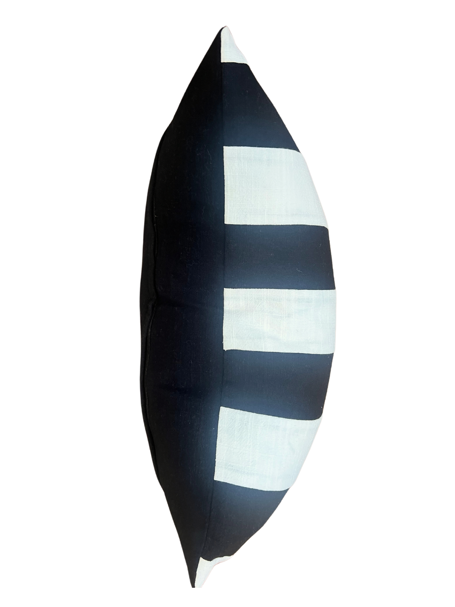 Alfresco Linen - Black & White Stripe