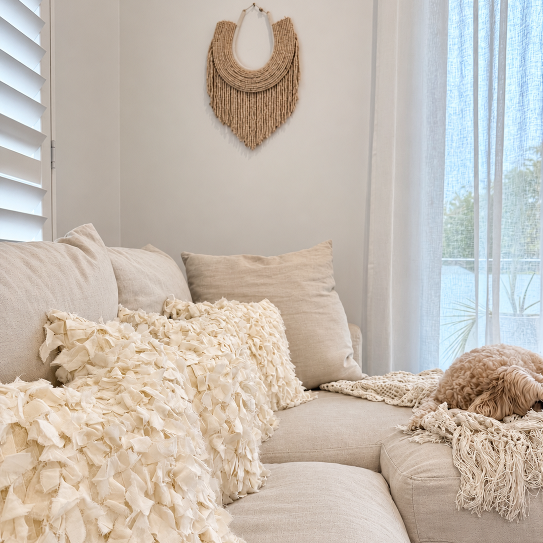Marella Cushion Cover - Ivory/Cream