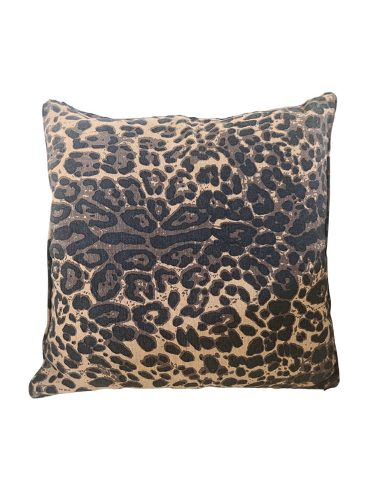 Big Cat Brown cushion cover