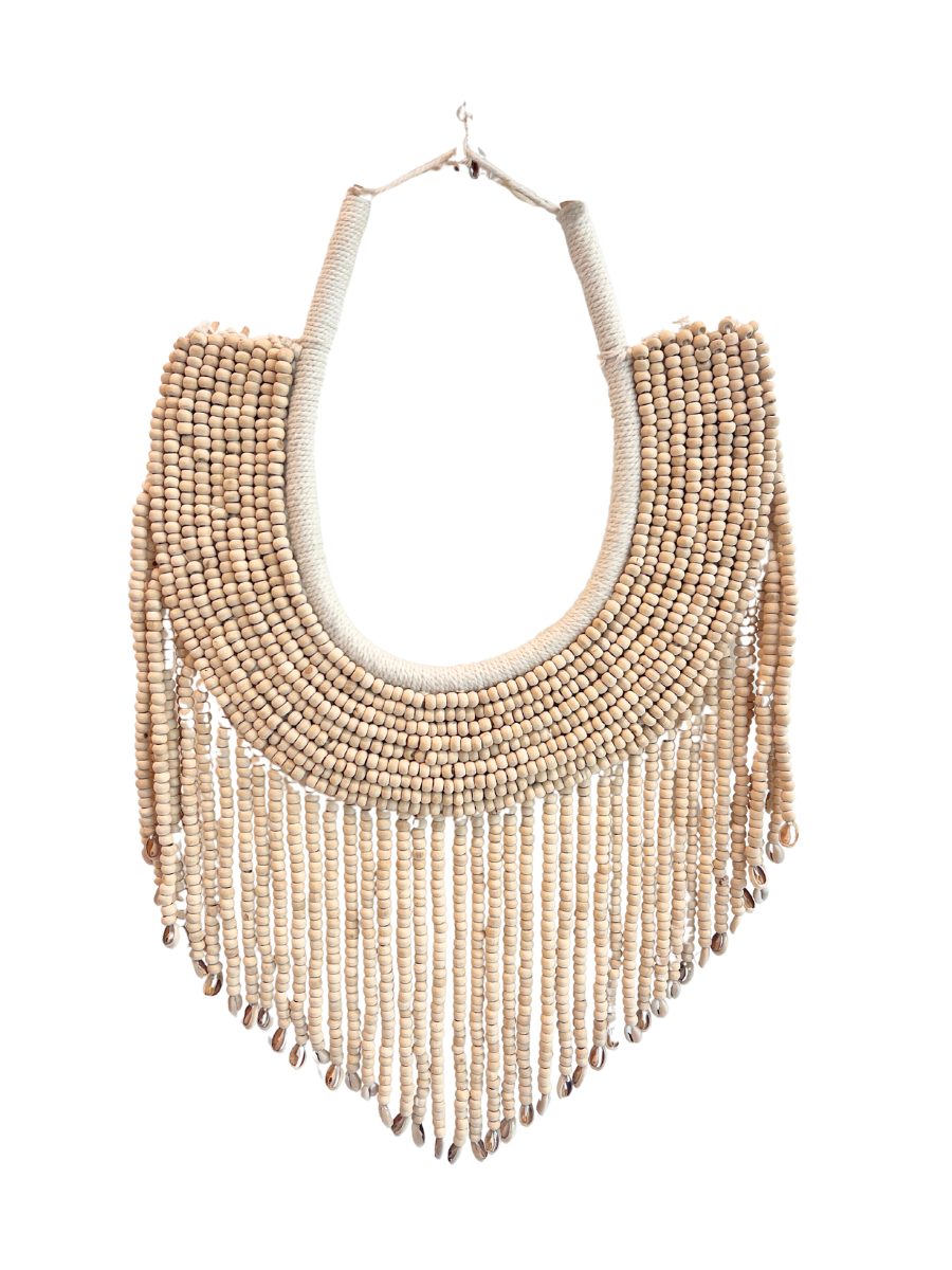 Beaded Wall Hanging - Ivory - New!