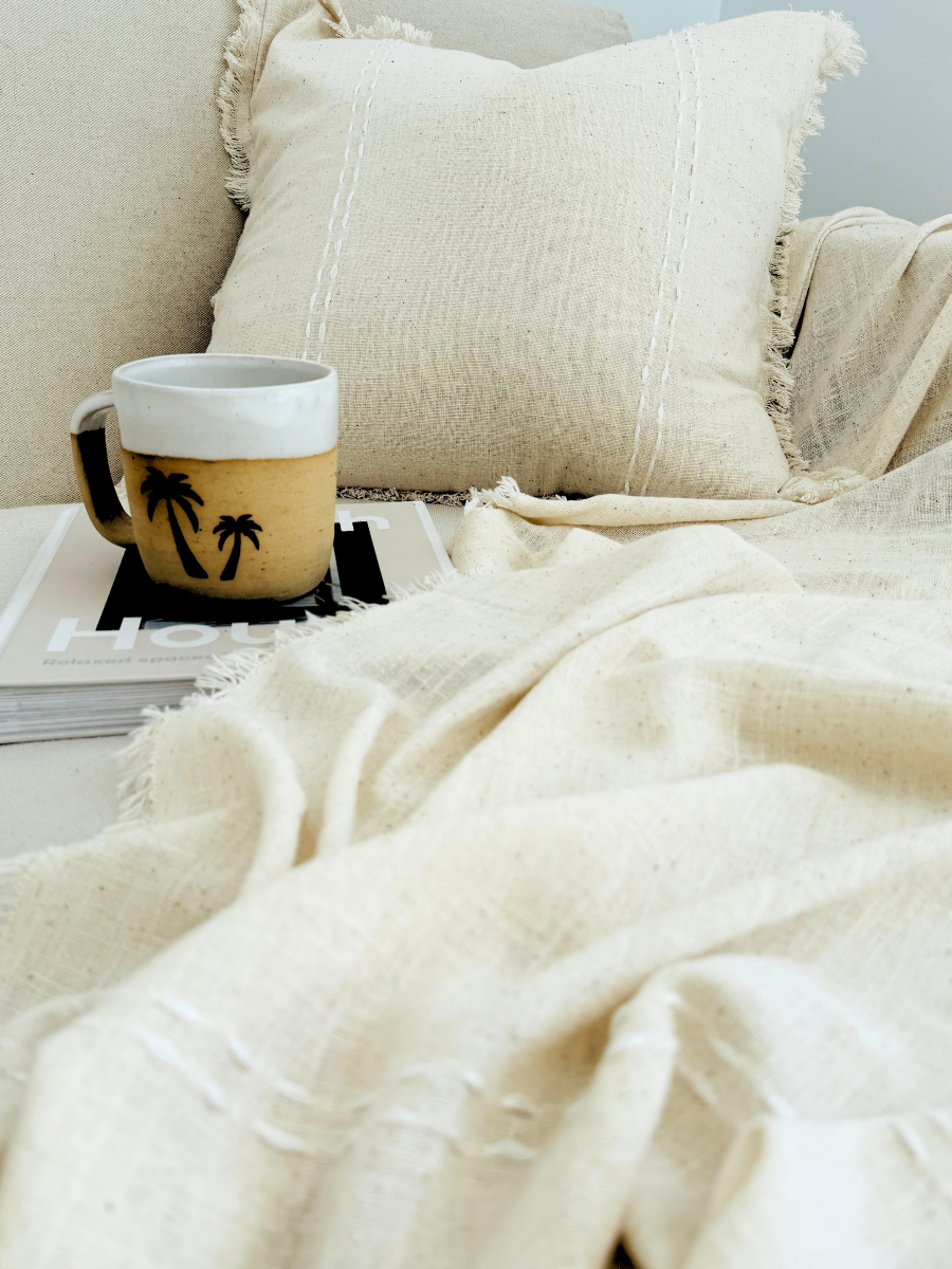 Breezy Linen Cushion and Throw Set - New!