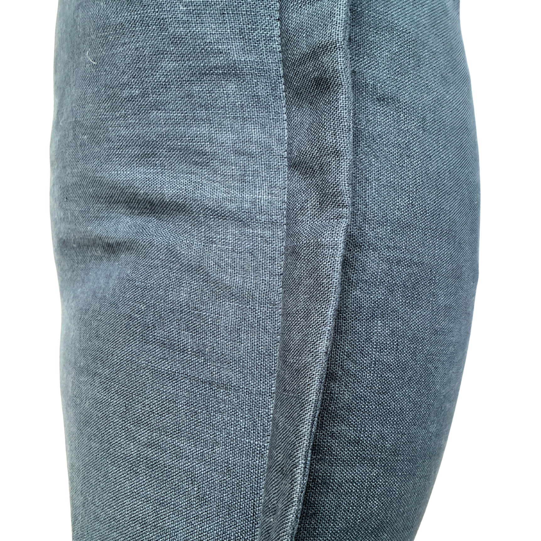 Close-up of a blue denim fabric