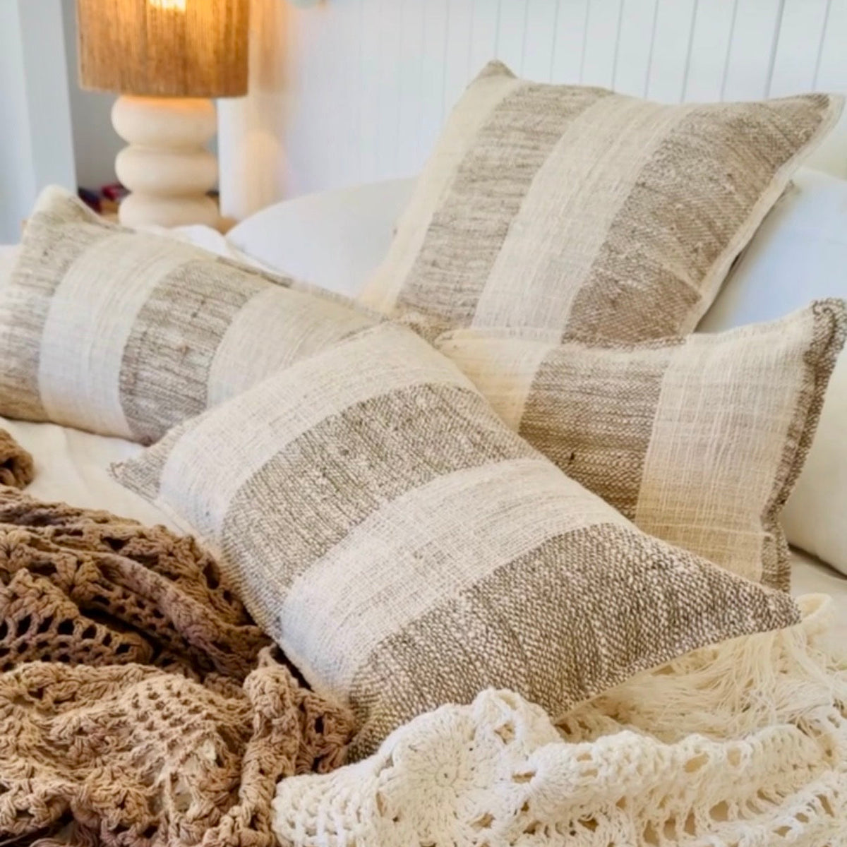 Coastal Tweed Cushion Covers
