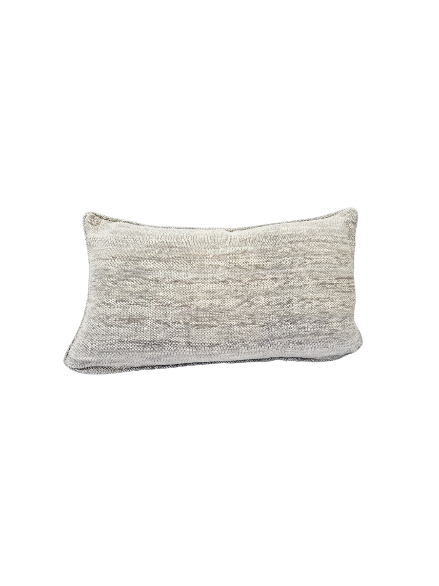 Handwoven Greige Cushion - Rectangle/Lumbar - New!