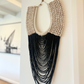 Large Cowrie Wall Necklace - Black - New!