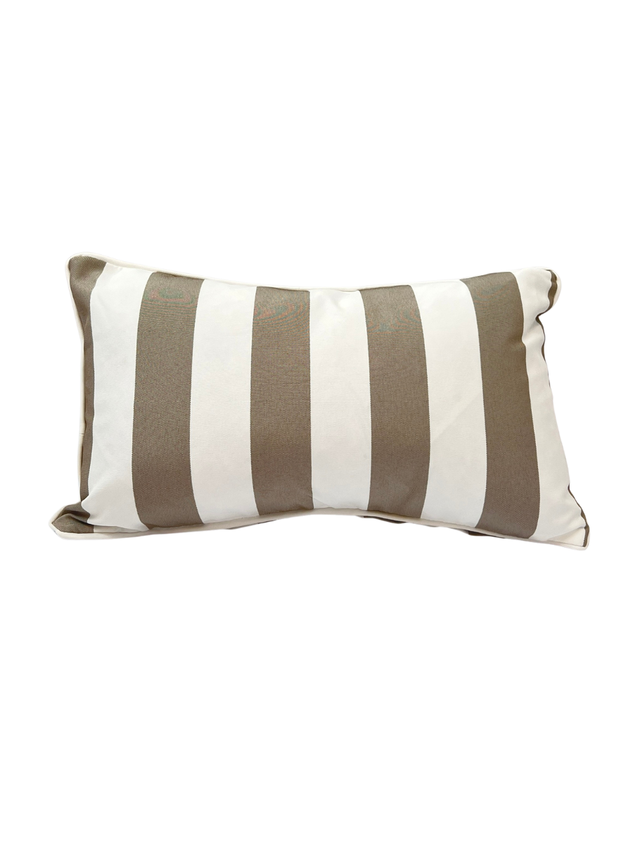 Outdoor - Natural Taupe Stripe (two sizes) - New!