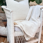Serenity soft cotton cushion and throw set - New!