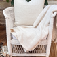 Serenity soft cotton cushion and throw set - New!