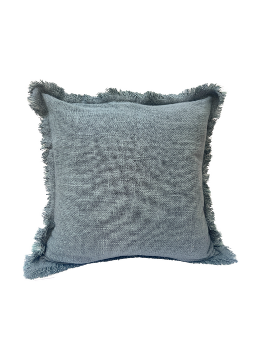 Soft Cotton Fringed - Ocean Blue - New!