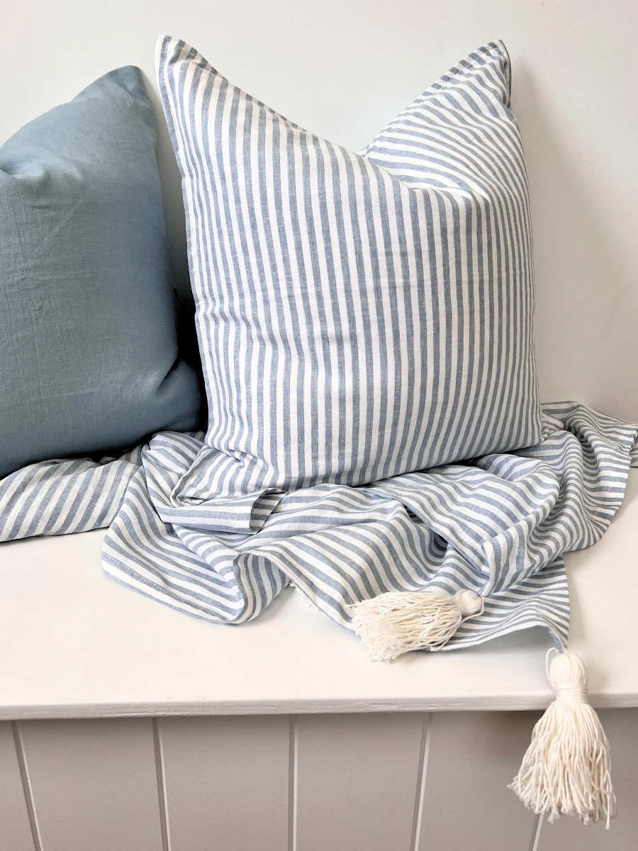 Antibes cushion cover - Denim Blue