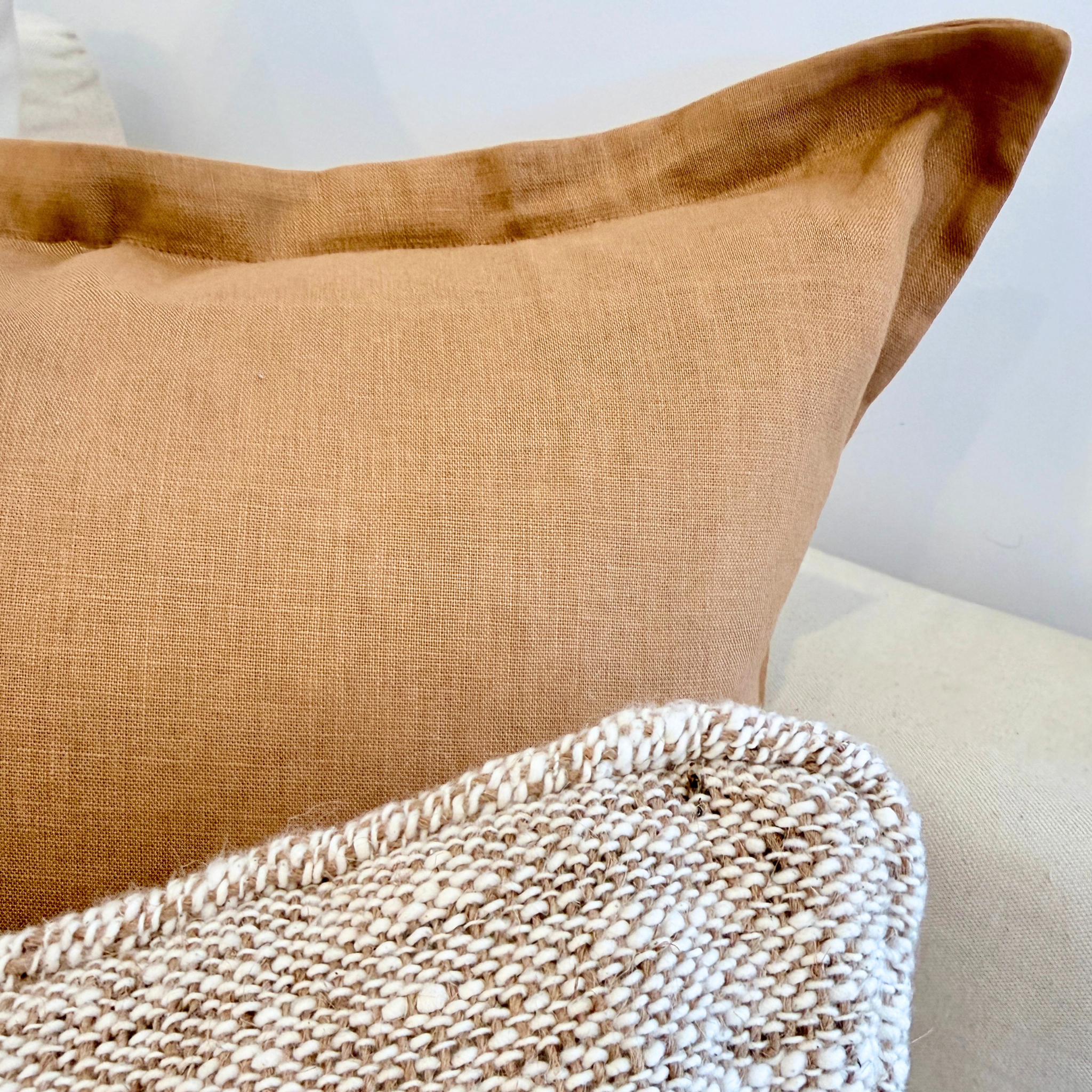 Handwoven Greige Cushion - Rectangle/Lumbar