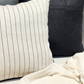 Noir Fine Stripe Cushion Rectangle - New!