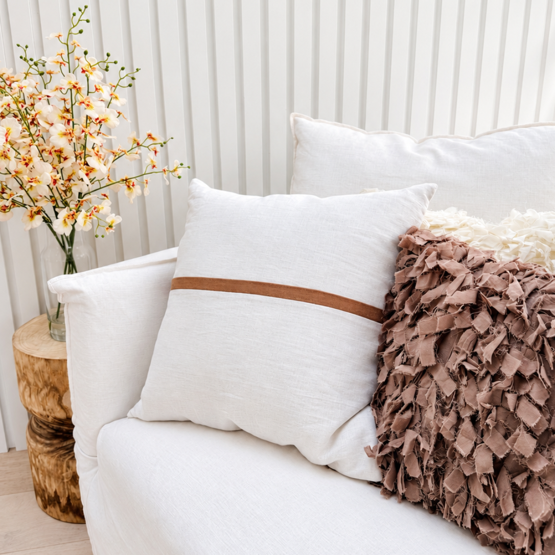 Marella Cushion Set - Ivory and Mocha
