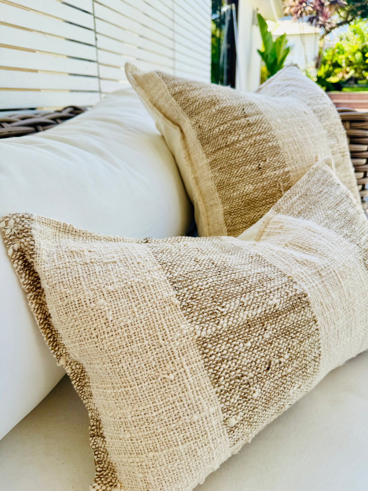 Coastal Tweed Cushion Covers