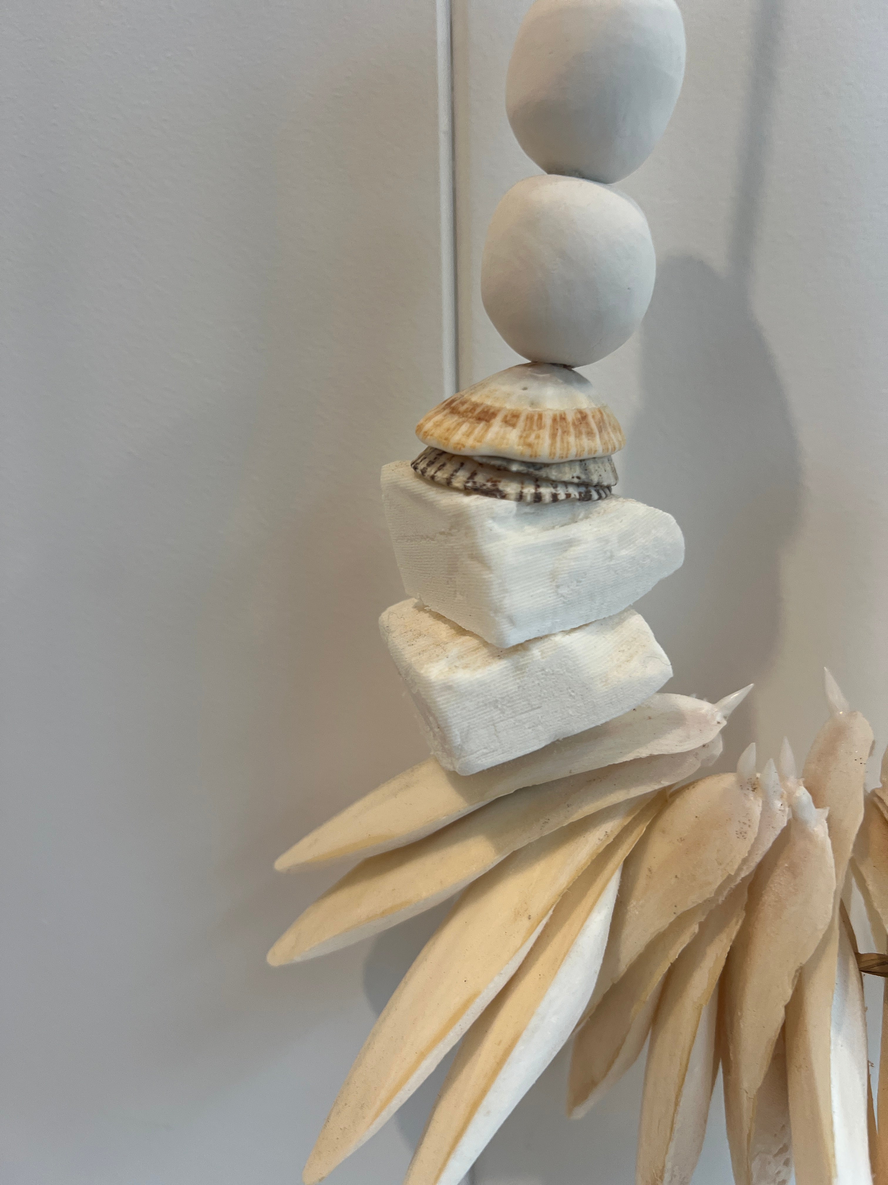 Handmade Shell and Cuttlefish Wall Hanging - New!