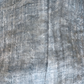 Ocean blue linen cushion material close up