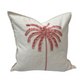Palma Cushion Cover - Pink on Ivory - Restock!